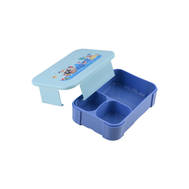 Τάπερ Estia Παιδικό Με 2 Αποσπώμενες Θήκες 900ml Μπλε Treasure Quest