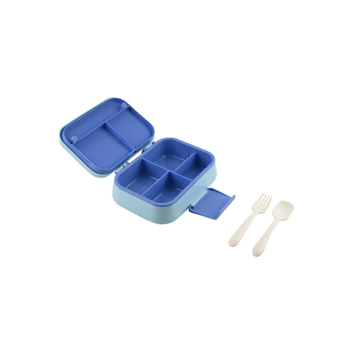 Τάπερ Estia Παιδικό 2 Επιπέδων Με Κουτάλι Και Πιρούνι 1030ml Μπλε Treasure Quest