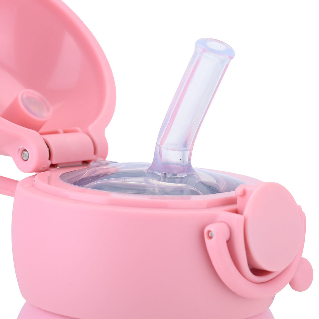 Estia Θερμός Παιδικό Με Λαβές Και Καλαμάκι 350ml Ροζ Rainbow Dreams