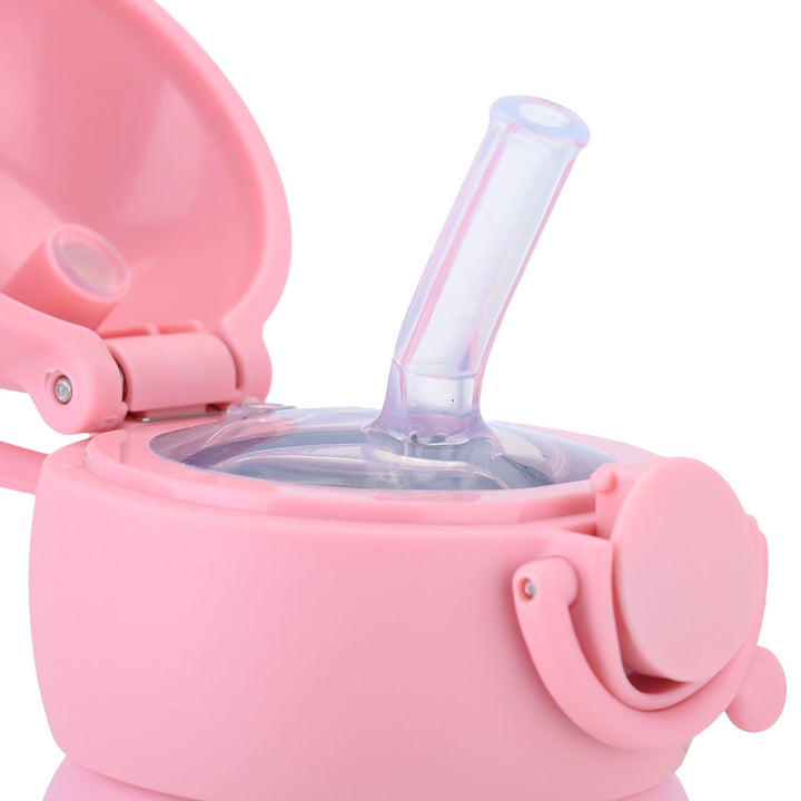 Estia Θερμός Παιδικό Με Λαβές Και Καλαμάκι 350ml Ροζ Rainbow Dreams