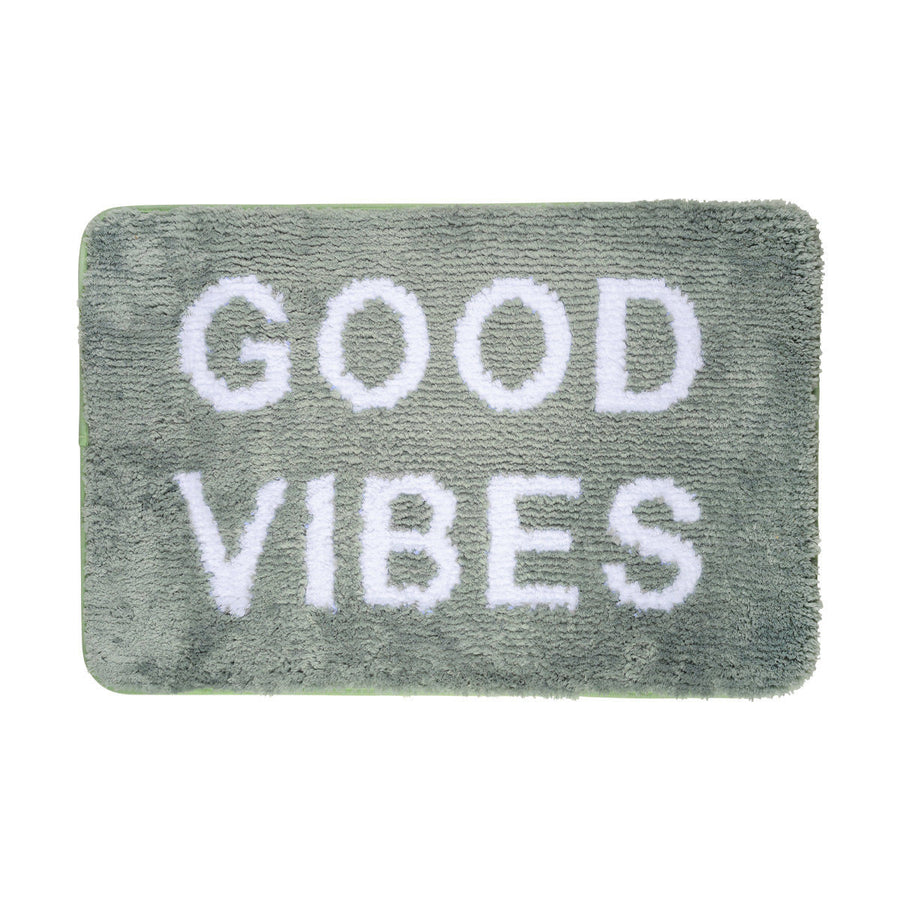 Πατάκι Μπάνιου Από Μικροϊνες Μέντα 40x60cm Good Vibes Estia