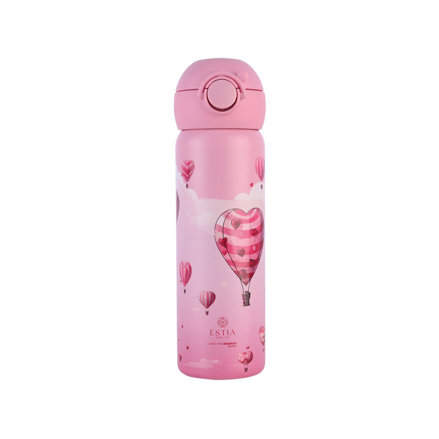 Estia Θερμός Παιδικό 500ml Ροζ Με Αερόστατο Love Ascend