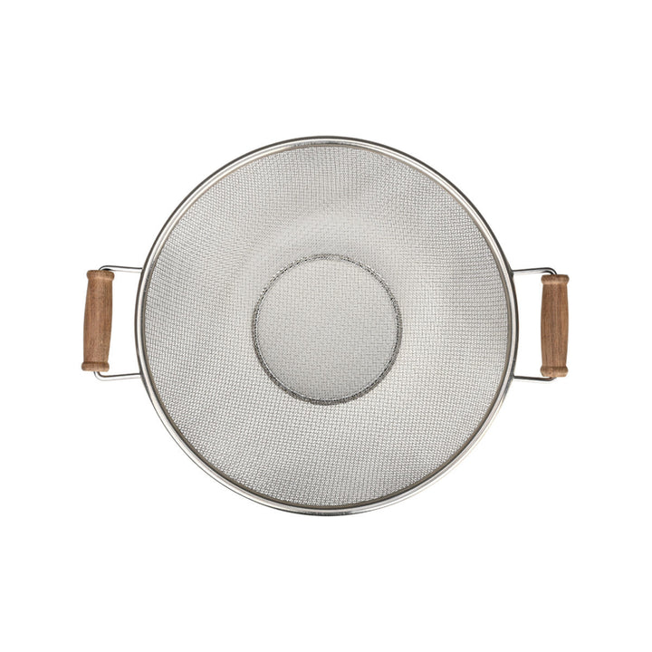 Σουρωτήρι Ζυμαρικών Ανοξείδωτο 26cm Με Ξύλινες Λαβές Allure Estia