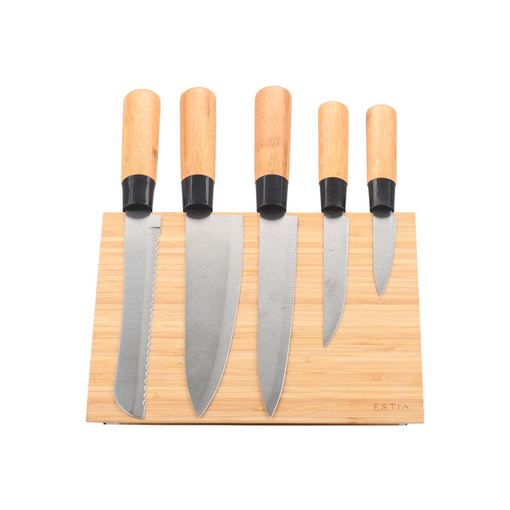 Βάση Για Μαχαίρια Με Μαγνήτη Ξύλινη Bamboo Essentials Estia