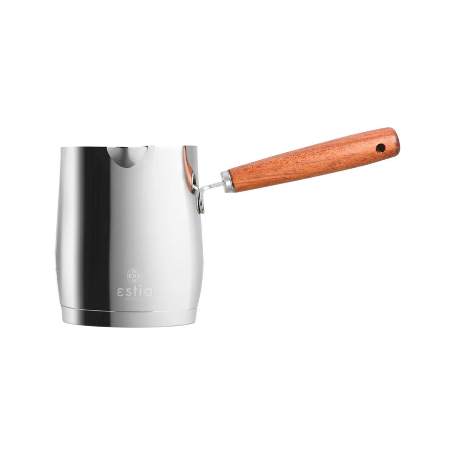 Μπρίκι Ανοξείδωτο Με Αντιθερμική Ξύλινη Λαβή Estia 345ml