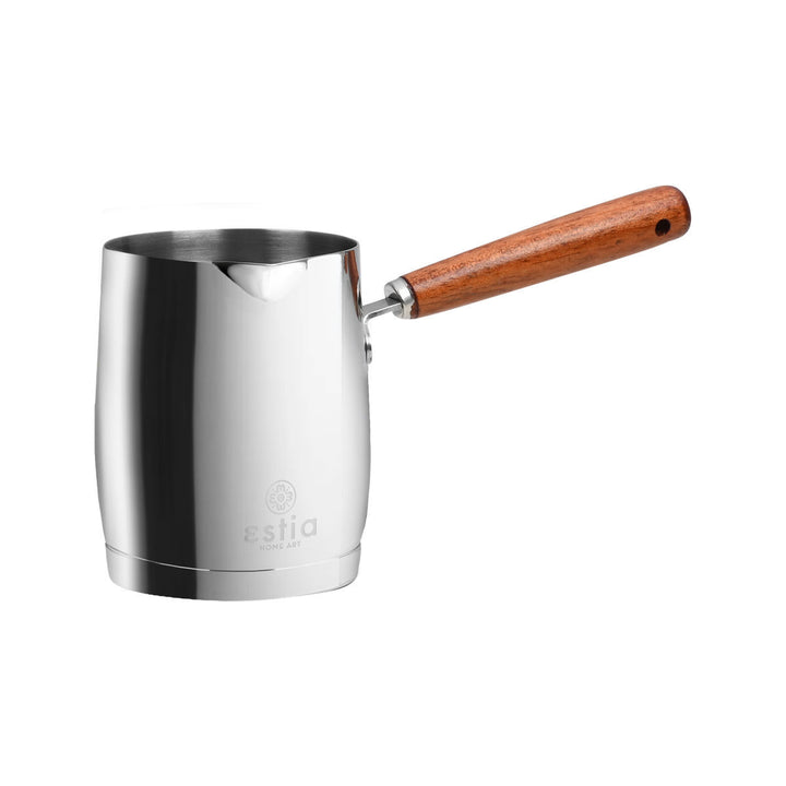 Μπρίκι Ανοξείδωτο Με Αντιθερμική Ξύλινη Λαβή Estia 345ml