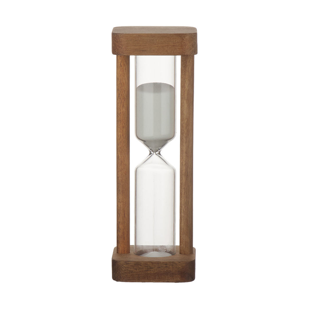 Κλεψύδρα 15 Λεπτών Γυάλινη Με Ξύλινο Πλαίσιο Allure Estia