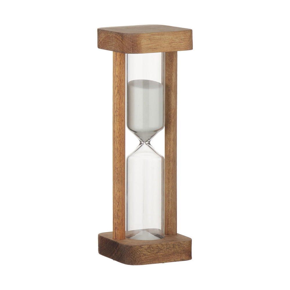 Κλεψύδρα 15 Λεπτών Γυάλινη Με Ξύλινο Πλαίσιο Allure Estia