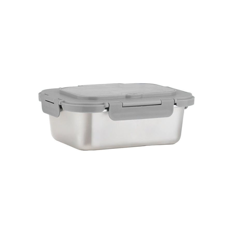 Τάπερ Estia Ανοξείδωτο 1200ml με κουτάλι,πιρούνι & διαχωριστικό