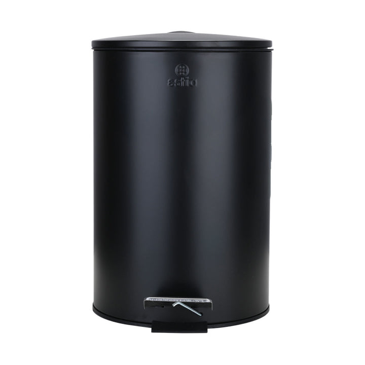 Καλάθι Μπάνιου Ματ Μαύρο Μεταλλικό 12lt Estia