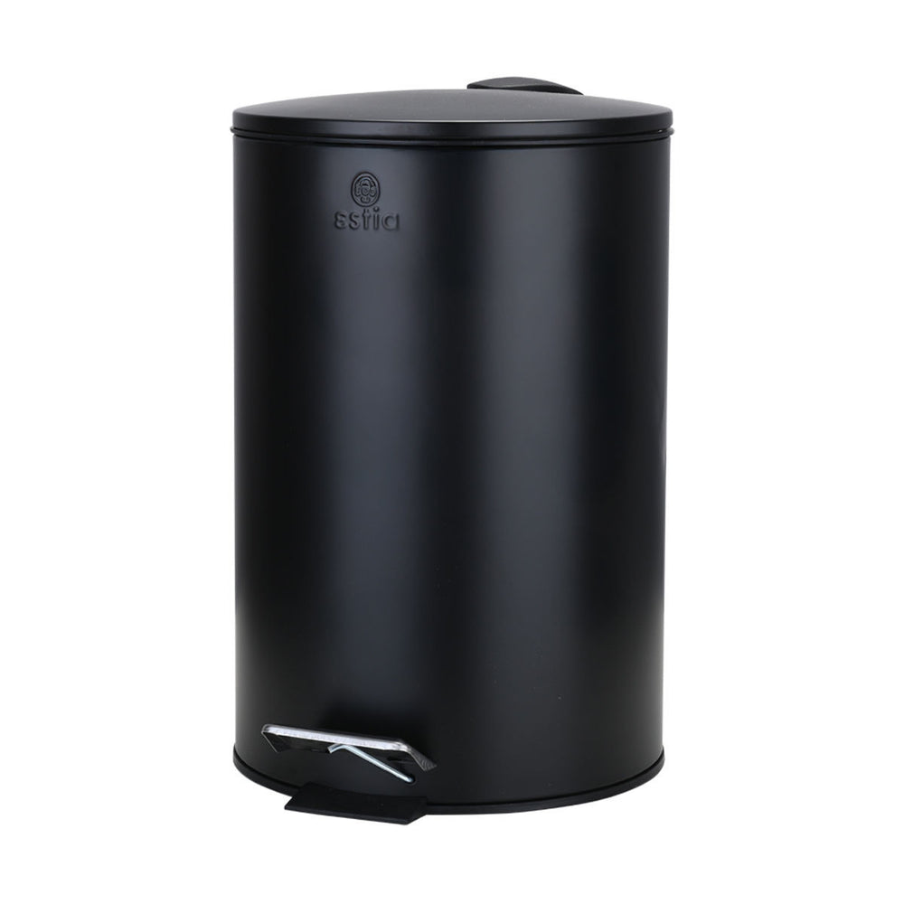 Καλάθι Μπάνιου Ματ Μαύρο Μεταλλικό 12lt Estia