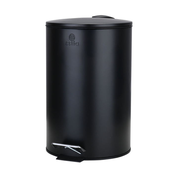 Καλάθι Μπάνιου Ματ Μαύρο Μεταλλικό 12lt Estia