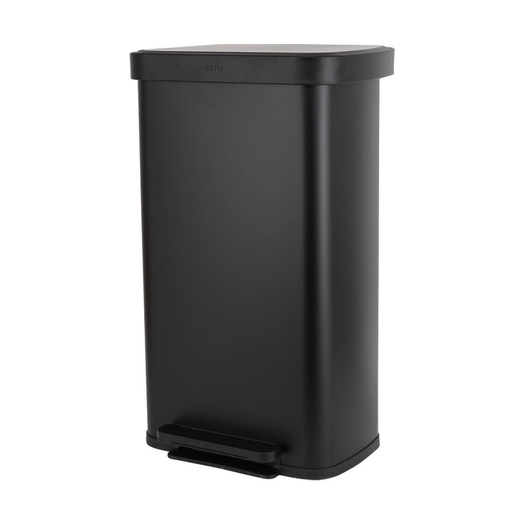 Κάδος Απορριμάτων Κουζίνας Ανοξείδωτος Μαύρος 70lt Estia