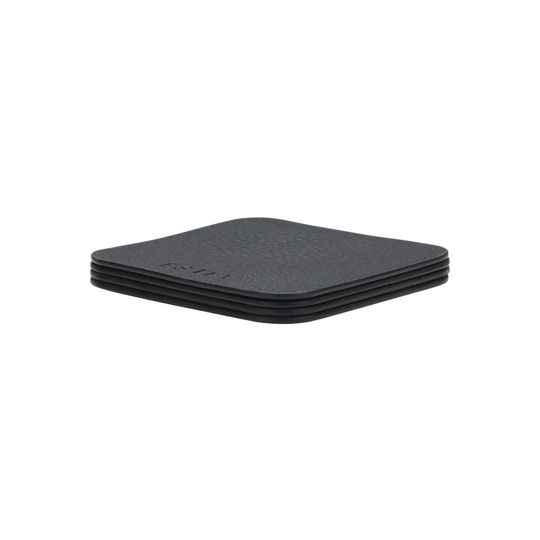 Σουβέρ Μαύρο Από PVC Σετ 4τμχ 10x10cm Allure Estia