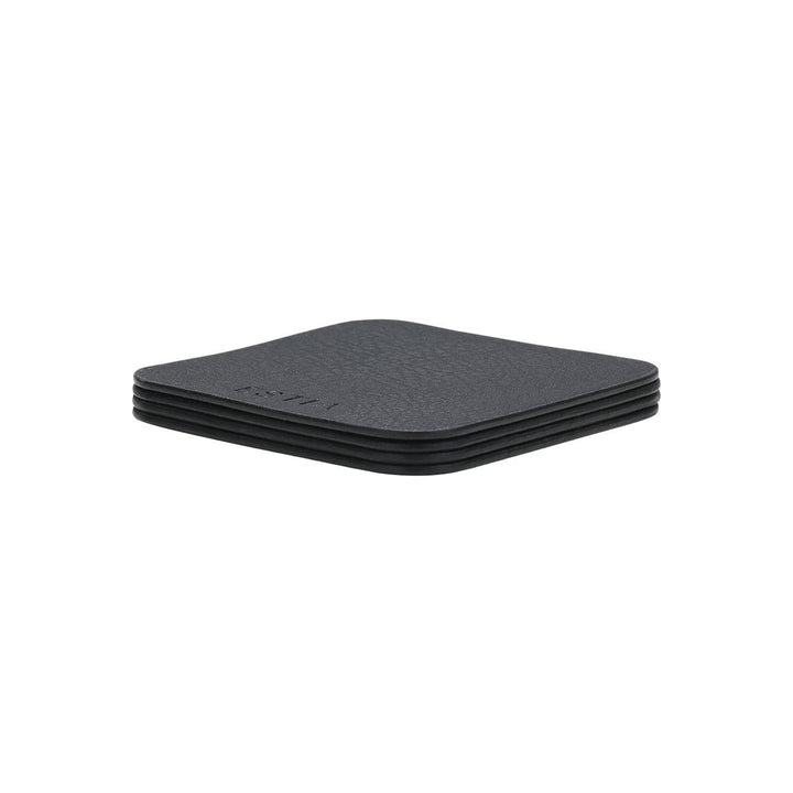 Σουβέρ Μαύρο Από PVC Σετ 4τμχ 10x10cm Allure Estia