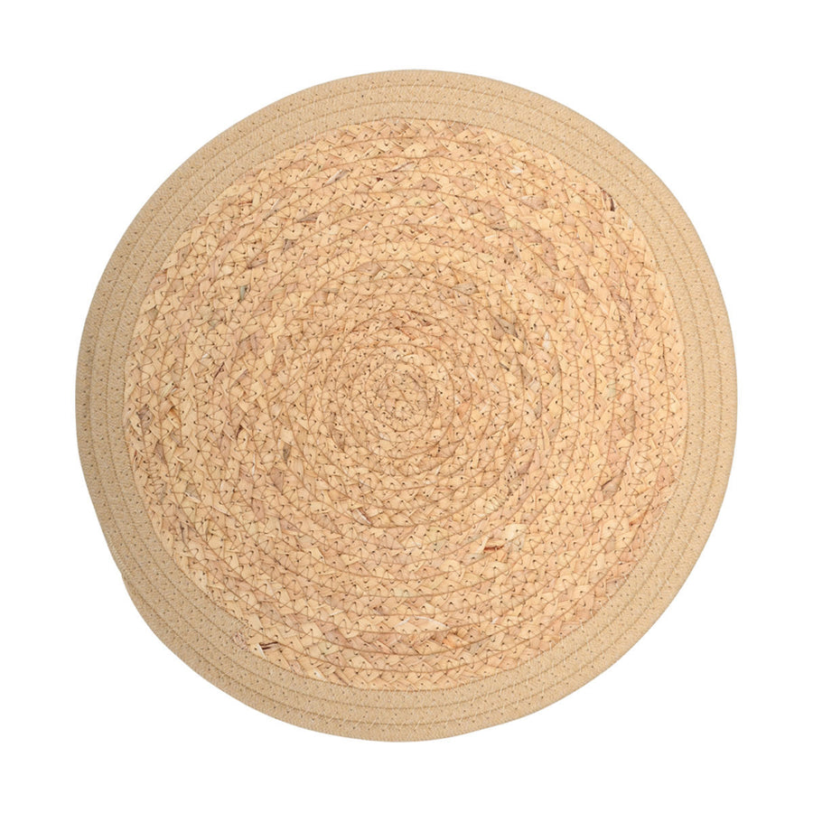 Σουπλά Μπεζ Με Περίγραμμα Από Υάκινθο Φ38cm Haven Estia