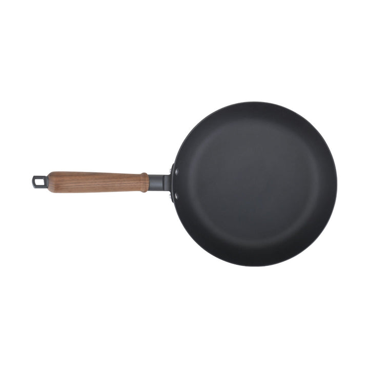 Τηγάνι Μαύρο Αντιολισθητικό Με Ξύλινη Λαβή & Τεχνολογία Plasma Fusion 28cm
