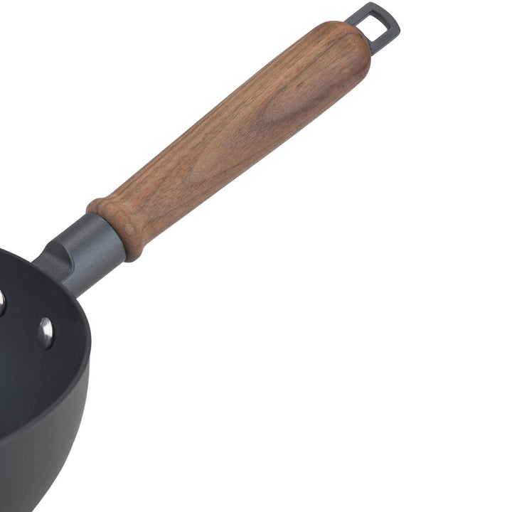 Τηγάνι Μαύρο Αντιολισθητικό Με Ξύλινη Λαβή & Τεχνολογία Plasma Fusion 28cm