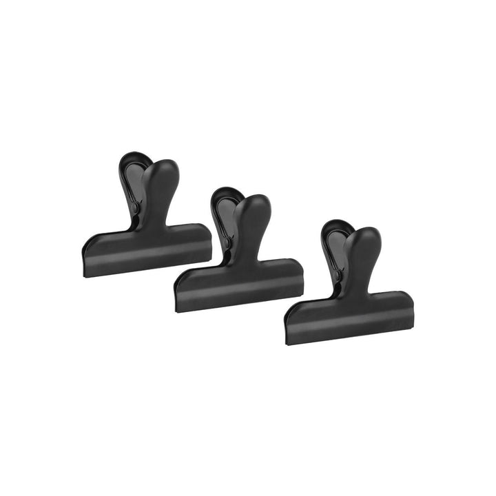 Κλιπ Για Σακούλες Τροφίμων Μαύρα Σετ 3τμχ Estia