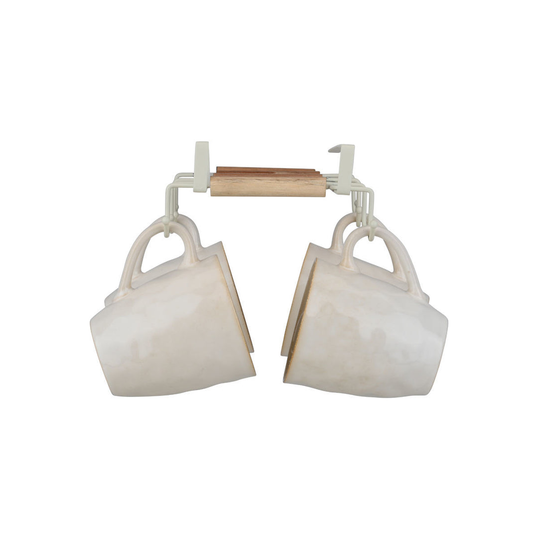 Κρεμάστρα Οργάνωσης Ντουλαπιού 6 Θέσεων Για Κούπες Μεταλλική Allure Estia