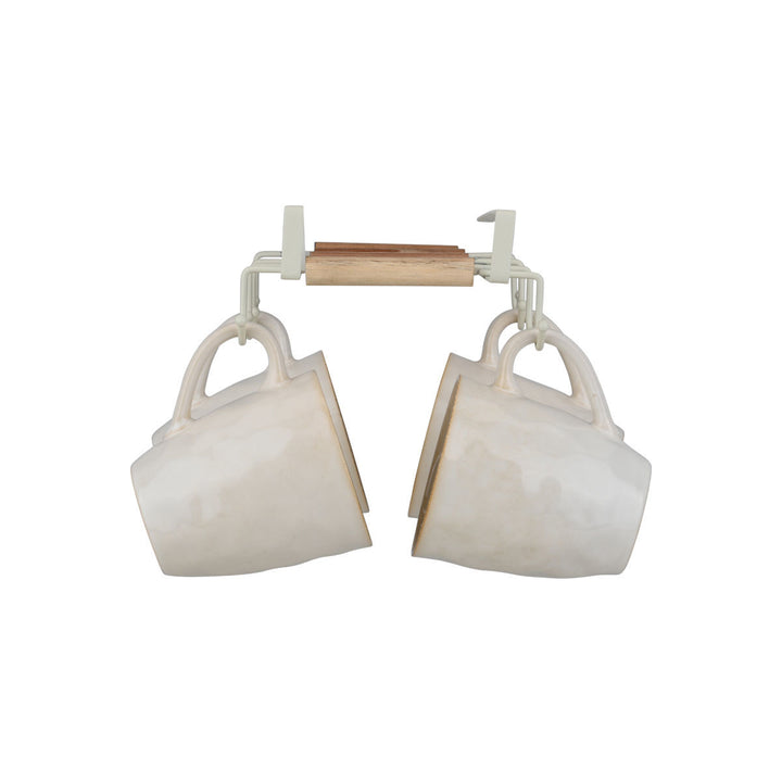 Κρεμάστρα Οργάνωσης Ντουλαπιού 6 Θέσεων Για Κούπες Μεταλλική Allure Estia