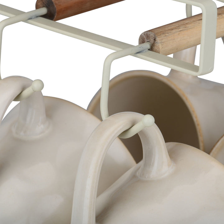 Κρεμάστρα Οργάνωσης Ντουλαπιού 6 Θέσεων Για Κούπες Μεταλλική Allure Estia