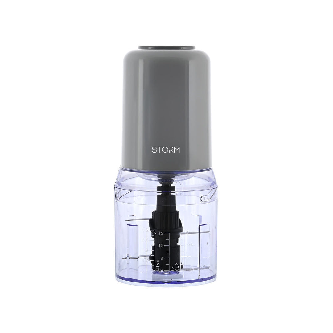 Storm Πολυκόπτης Aroma Grey 400W Με Πλαστικό Μπολ 500ml Estia