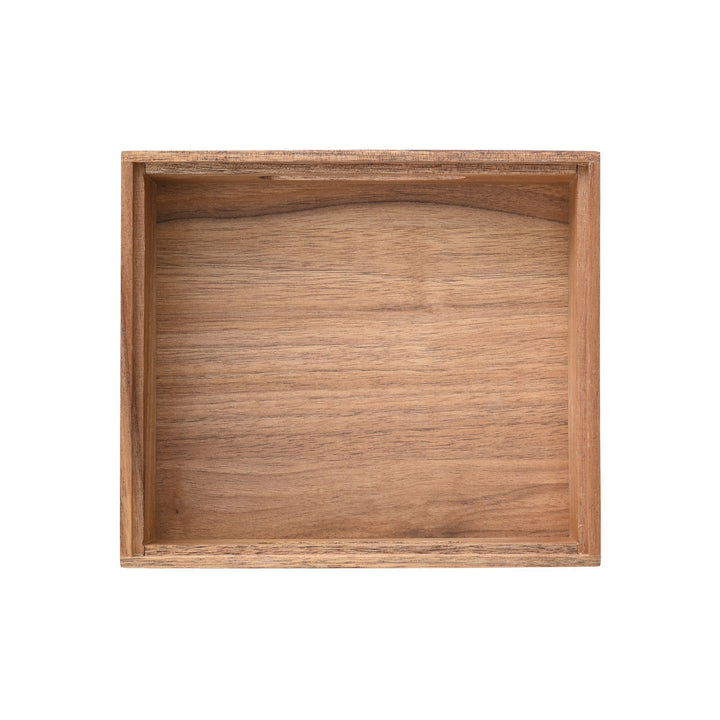 Κουτί Αποθήκευσης Και Οργάνωσης Στοιβαζόμενο Με Λαβές Ξύλινο 20x17.5 Allure Estia