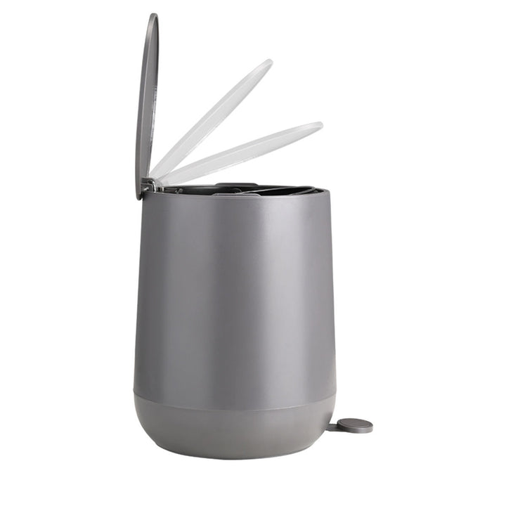 Καλάθι Μπάνιου Γκρι Πλαστικό Με Αντιολισθητική Βάση 5lt Estia