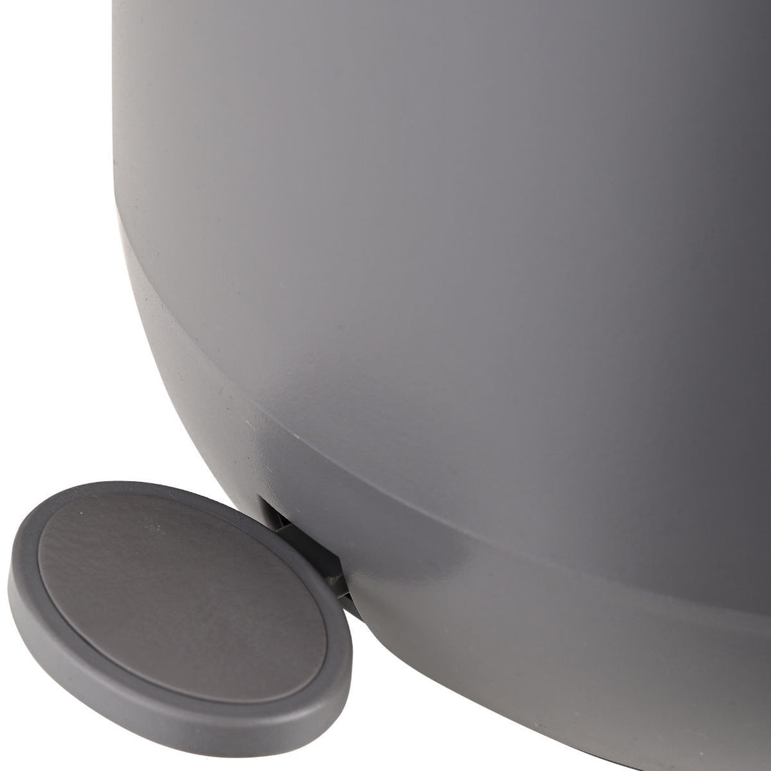 Καλάθι Μπάνιου Γκρι Πλαστικό Με Αντιολισθητική Βάση 5lt Estia