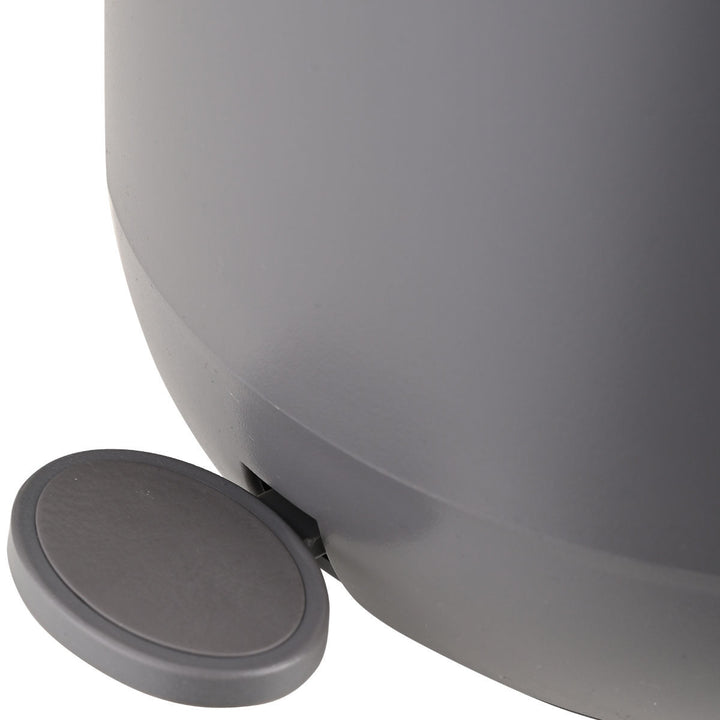 Καλάθι Μπάνιου Γκρι Πλαστικό Με Αντιολισθητική Βάση 5lt Estia