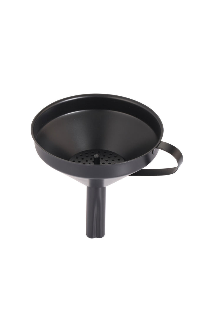 Χωνί Ανοξείδωτο Αντικολλητικό Με Λαβή Μαύρο Estia