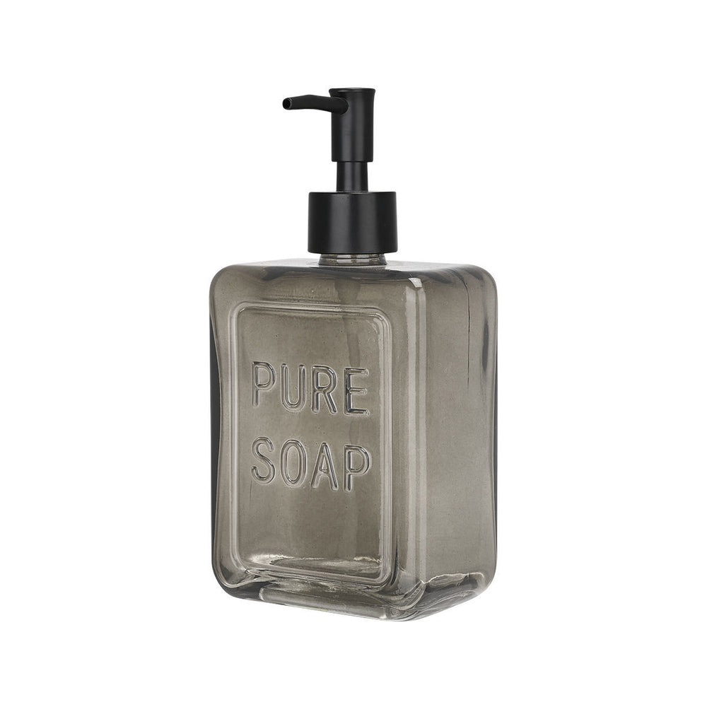 Αντλία Σαπουνιού Pure Soap Γυάλινη 520ml Γκρι Estia