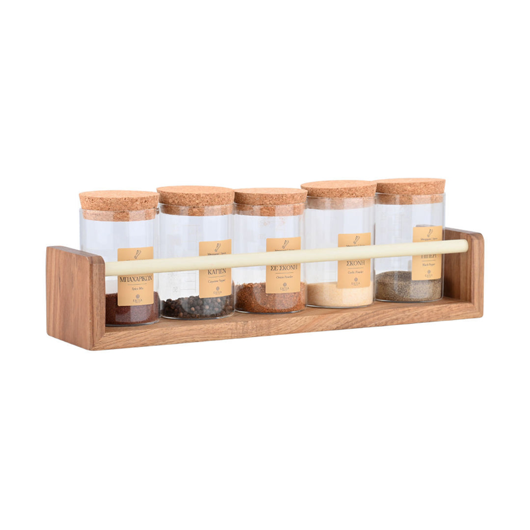 Ραφιέρα Κουζίνας Επιτοίχια Ξύλινη Allure Estia