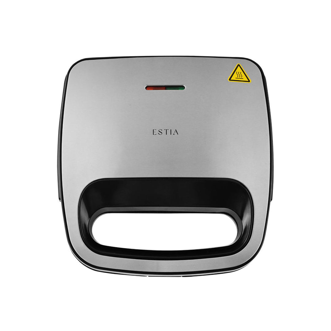 Τοστιέρα Black & Inox 2 Θέσεων 750W Estia