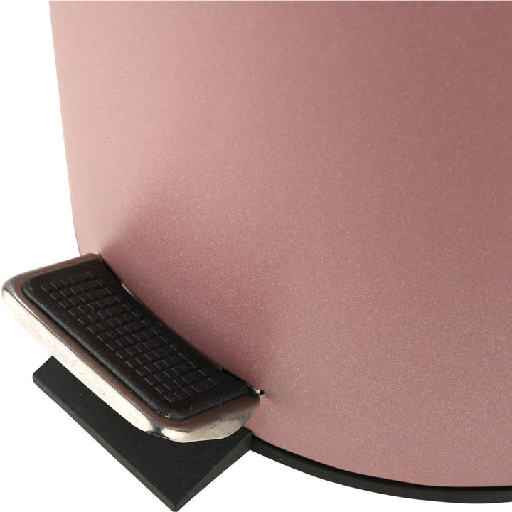 Καλάθι Μπάνιου Σάπιο Μήλο-Ροζ Μεταλλικό 5lt Estia