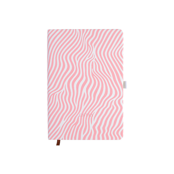 Estia Ημερήσιο Ημερολόγιο-Ατζέντα 2026 Ροζ-Λευκό Ριγέ Soft Ripple