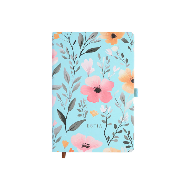 Estia Ημερήσιο Ημερολόγιο-Ατζέντα 2026 Γαλάζιο Με Φλοράλ Σχέδιο Sky Garden