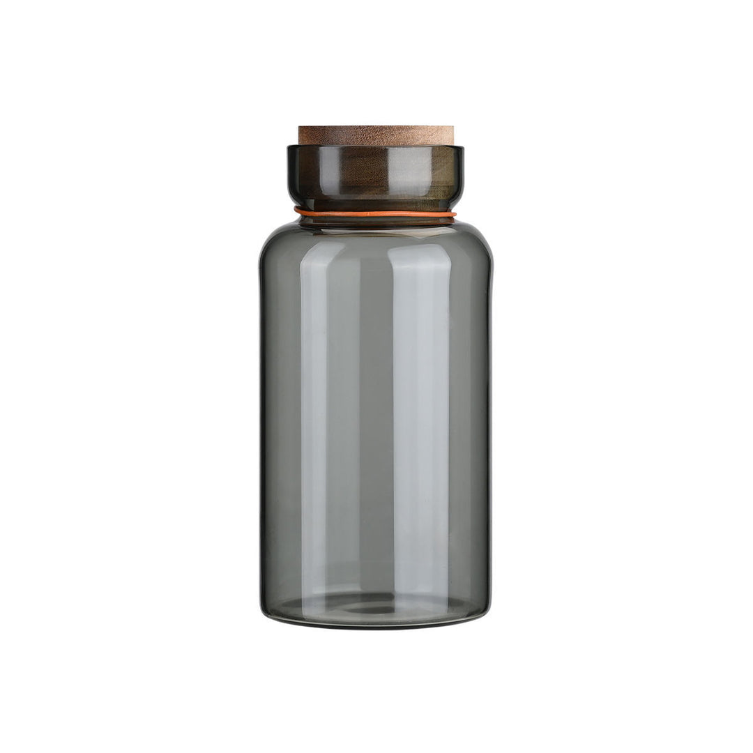 Δοχείο Αποθήκευσης Γυάλινο 1100ml Με Ξύλινο Καπάκι Allure Estia
