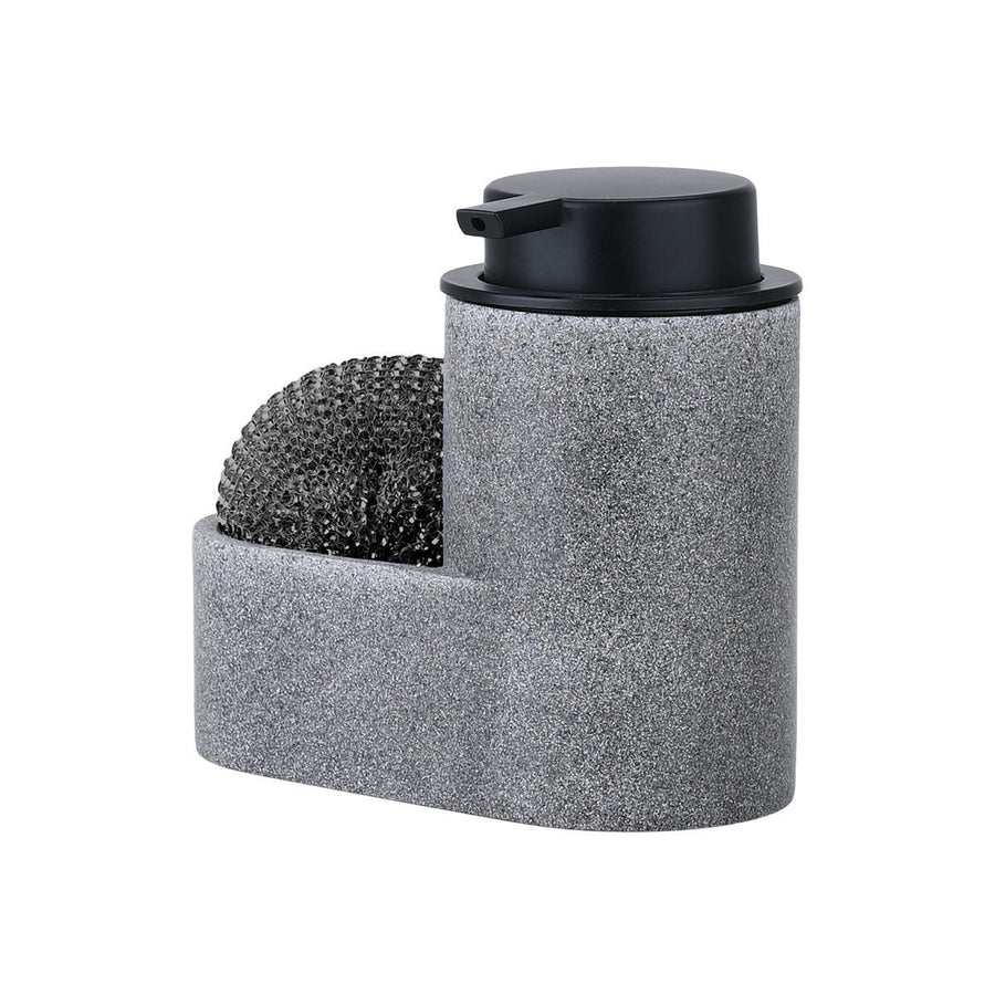 Δοχείο Για Υγρό Πιάτων Γκρι Με Μαύρο Σφουγγαράκι Estia