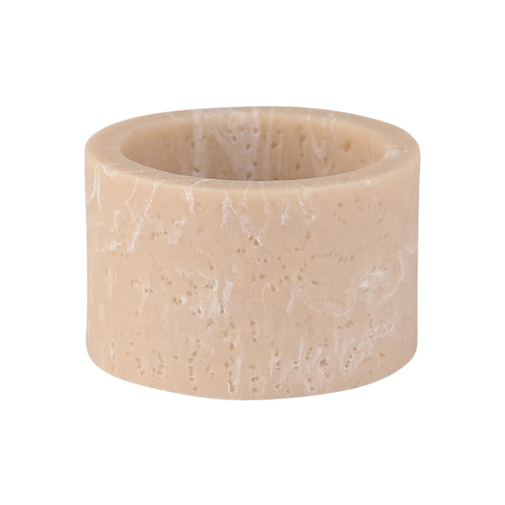 Κρίκοι Πετσέτας Στρογγυλοί Σετ 4τμχ Μπεζ Travertine Estia