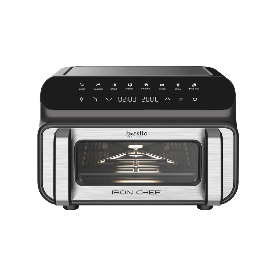 Air Fryer Iron Chef 2000W 10lt Με 8 Προρυθμισμένα Προγράμματα Estia
