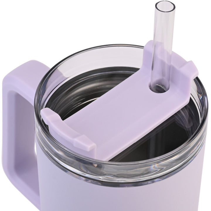 Estia Θερμός Με Καλαμάκι Tumbler Homely 900ml Λιλά Lavender Fog