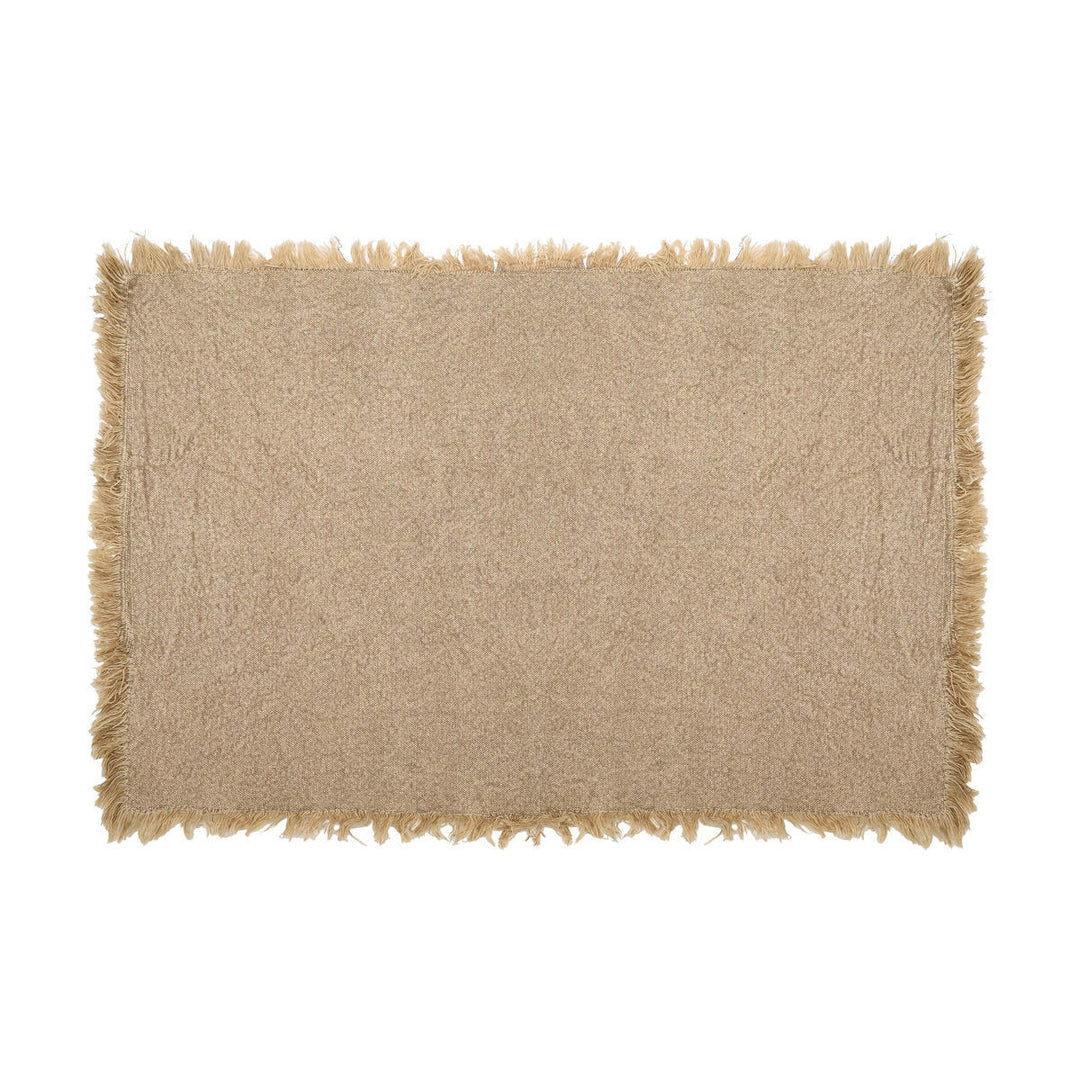 Σουπλά Μπεζ Με Κρόσια 33x50cm Loom Estia