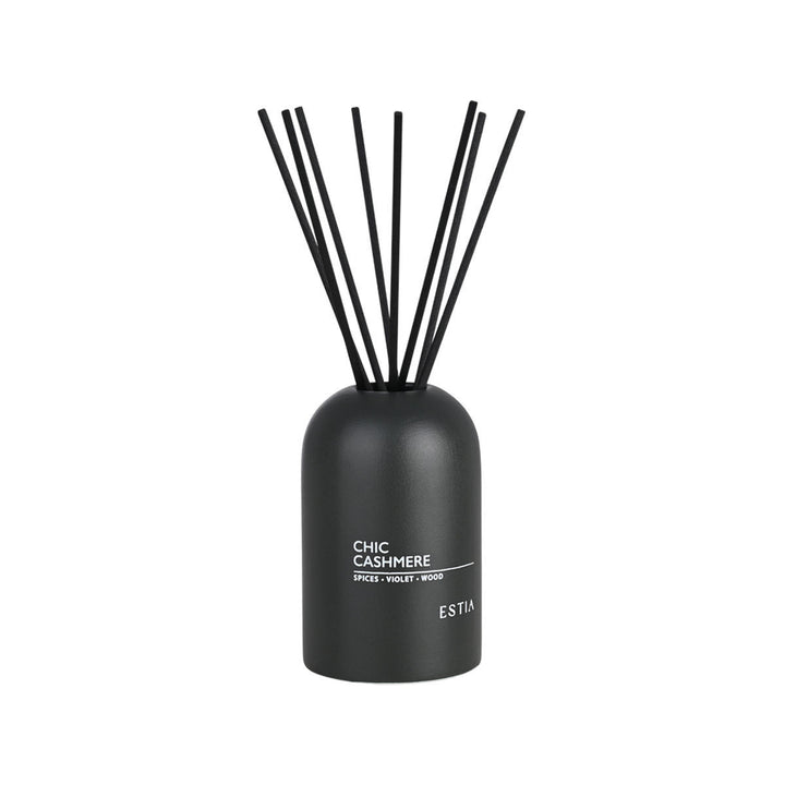 Αρωματικό Χώρου Με Στικς Μαύρο 150ml Estia 'Chic Cashmere'