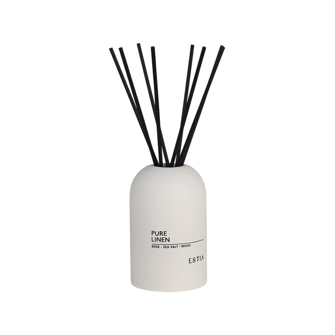 Αρωματικό Χώρου Με Στικ Λευκό Estia 150ml 'Pure Linen'