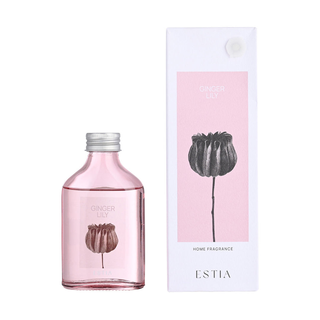 Αρωματικό Χώρου Με Στικ Ροζ Estia 200ml 'Ginger Lily'