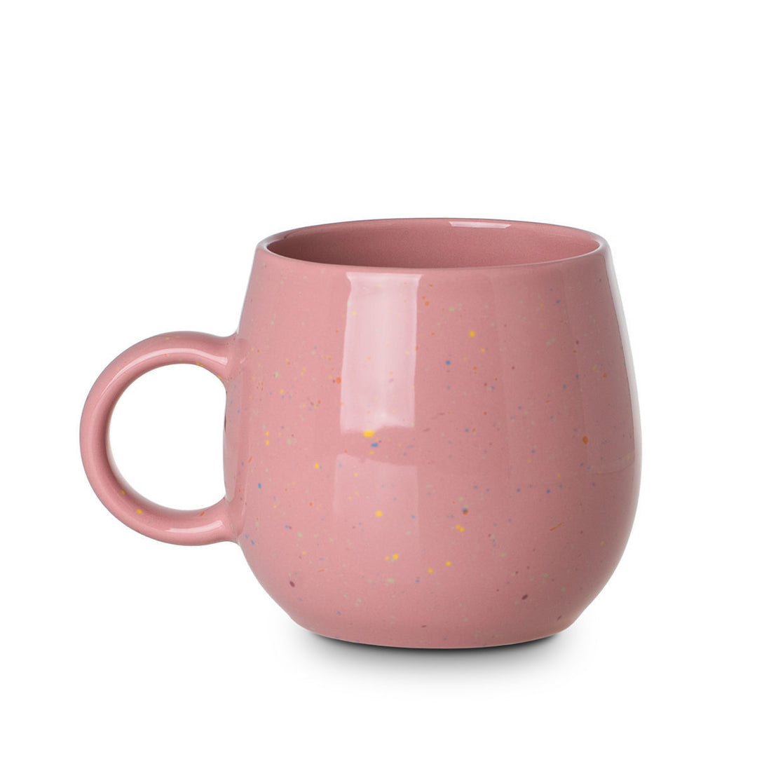 Κούπα Ροζ Με Πιτσιλιές New Bone 480ml Speckle Pop Estia