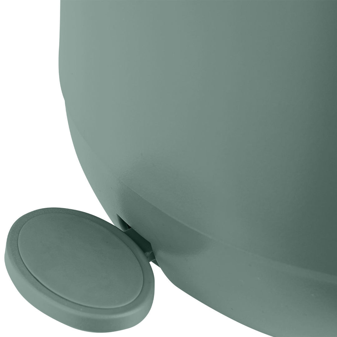 Κάδος Μπάνιου Πράσινος Πλαστικό Με Αντιολισθητική Βάση 5lt Estia