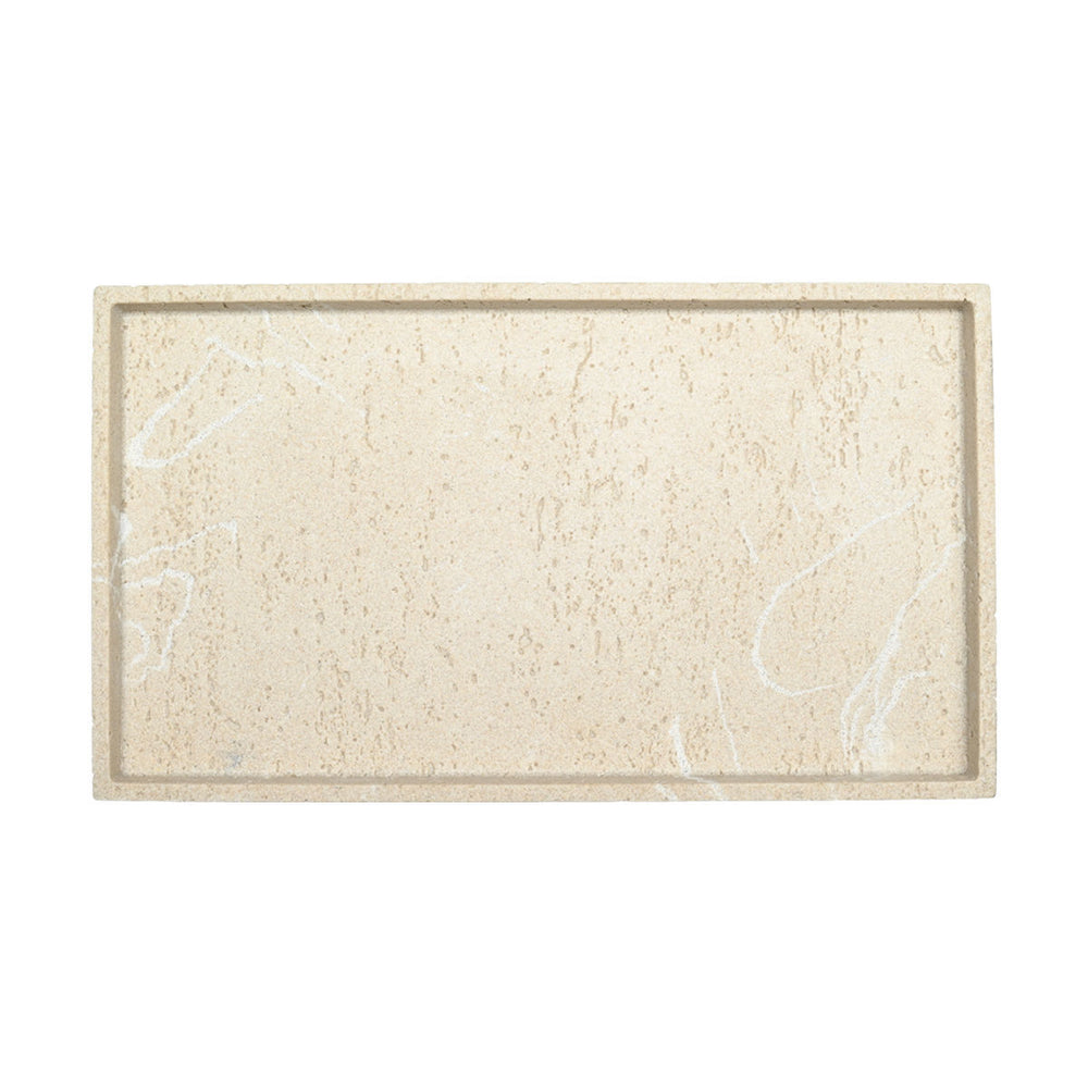 Estia Δίσκος Μπάνιου Για Πετσέτες Λευκός Travertine